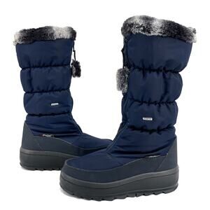 Pajar Toboggan Navy Blue Winter Snow Boots Insulated Cold Weather EU 39 | US 8.5